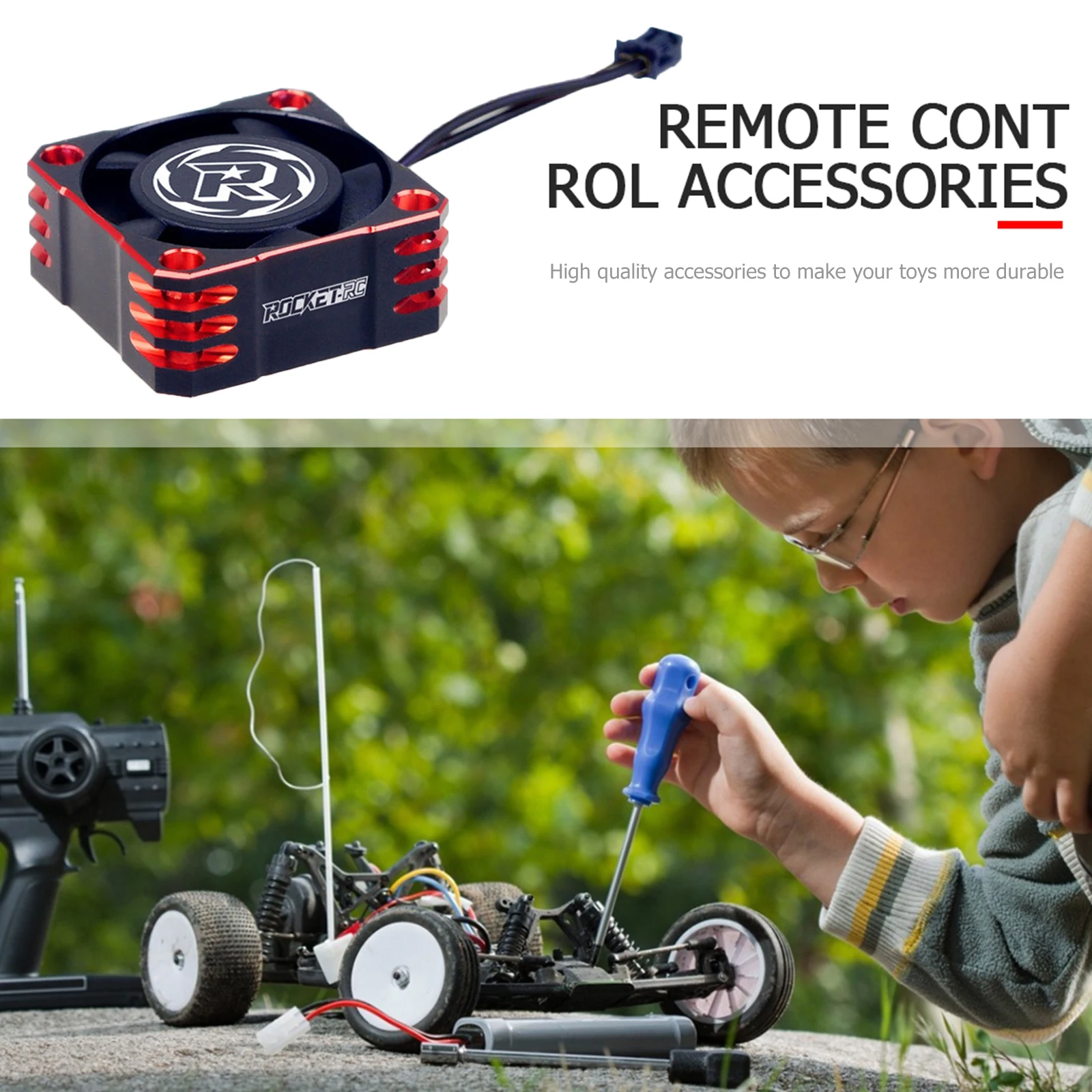 

32000RPM Cooling Fan for 540 550 Brushless Motor 1/8 1/10 1/12 HSP RC Car