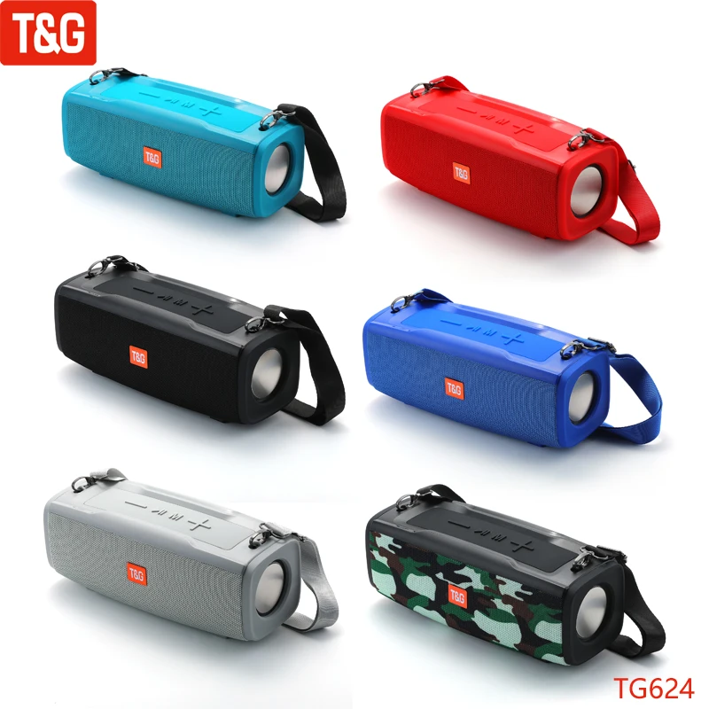 

Беспроводная Bluetooth-Колонка TG624, портативная Bluetooth-колонка, беспроводная подсветка, сабвуфер, водонепроницаемая стереоколонка для улицы