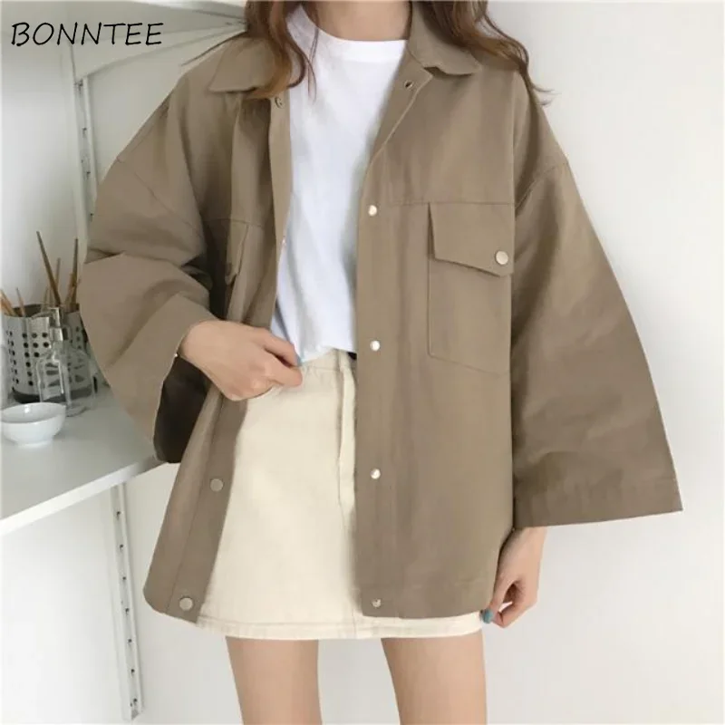 Куртки женские однотонные офисные популярные универсальные индивидуальные