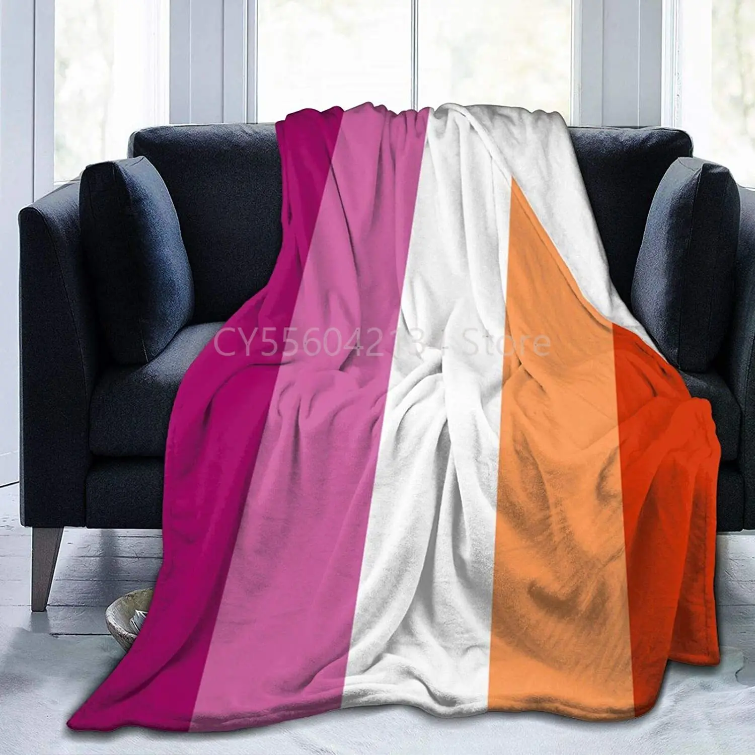 

Лесбийский флаг супермягкое пушистое теплое уютное микро Флисовое одеяло, одеяла для кондиционирования воздуха, подходят для дивана, крова...