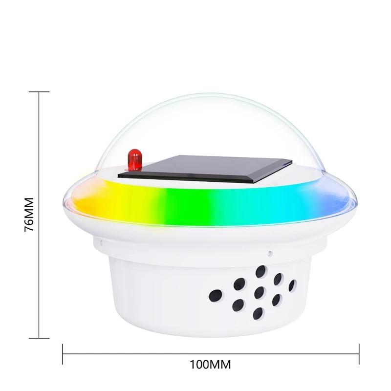 Хлорный поплавок для бассейна хлорный с цветными солнечными лампочками