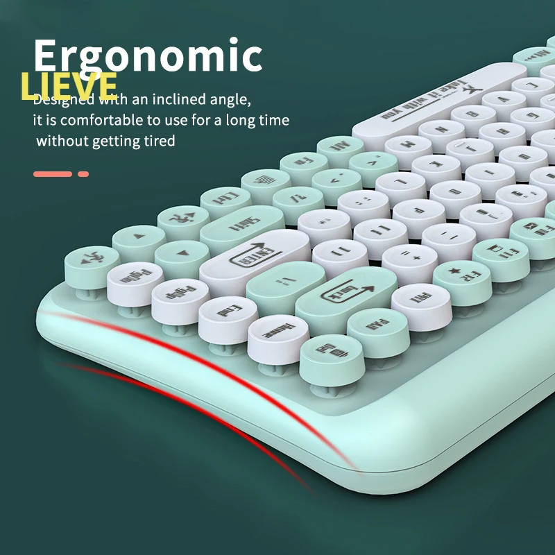 

Wireless Keyboard And Mouse Combo For Laptop, PC, Desktop