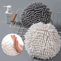 2022chenille wipe hands towels ball soft touch fast drying super absorbent quick dry microfiber gadget with hanging loop accesso