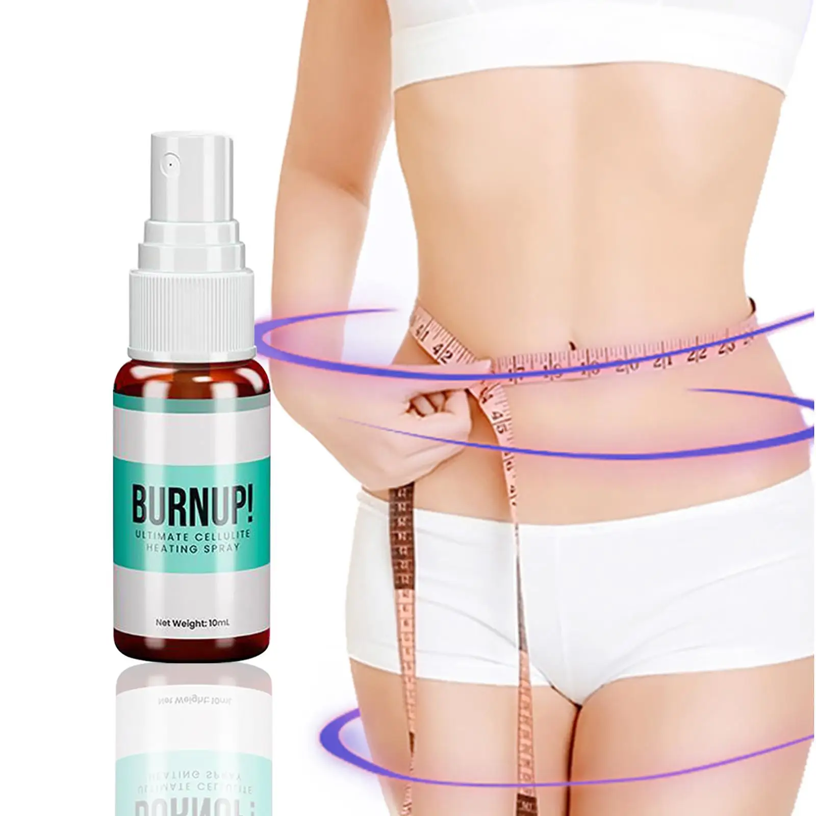 

10ml Body Shaping Spray Pure Natural Herb Heating Effect Fat Burner for Men Women Herb Body Slimming Anti Cellulite Burner Spray