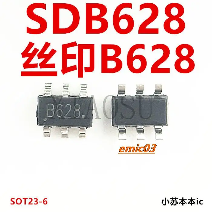 

5 шт. SDB628 B628 SOT23-6 DC