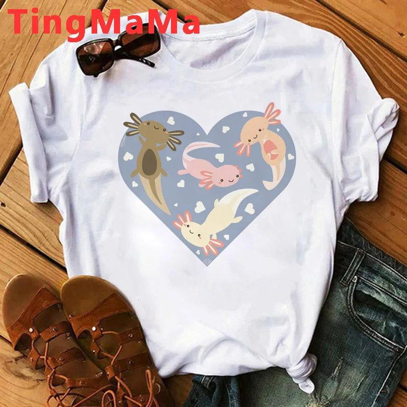 

Футболки для геймеров Gamesolotl, летние женские повседневные футболки для пар, кавайная футболка ulzzang harajuku