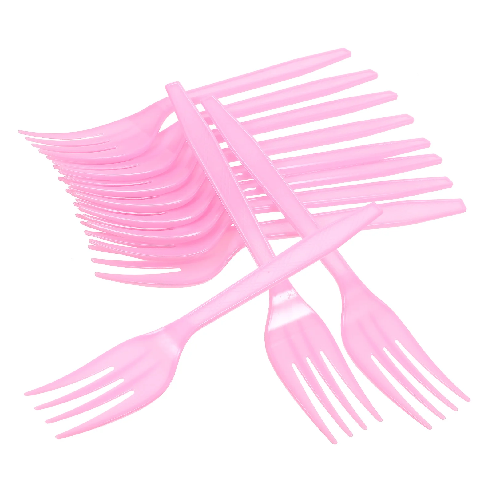20 шт. одноразовые вилки для еды розовые домашняя посуда торта день рождения