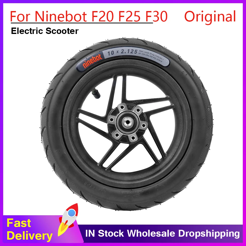 

Original Rear Wheel For Ninebot KickScooter F20 F25 F30 Electric Scooter Rear Tire Assembly Replacement Tyre Wheels Accessories