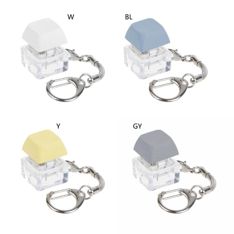 1PC Mx  Tester for Mechanical Keyboard Dust-Proof Shaft Tester Shaft Cover Colorful Keycap Keychain