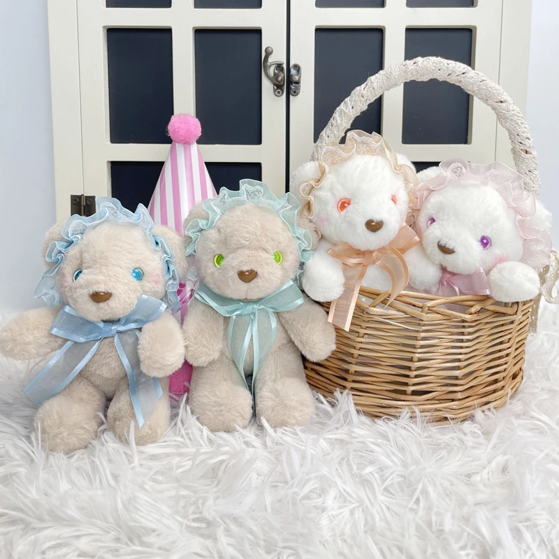 

PVUS Kawaii Gentleman Bear Stuffed Animals Plush Toys for Children Plush Soft Toys Lolita Bear Backpack Keychain Birthday Gift