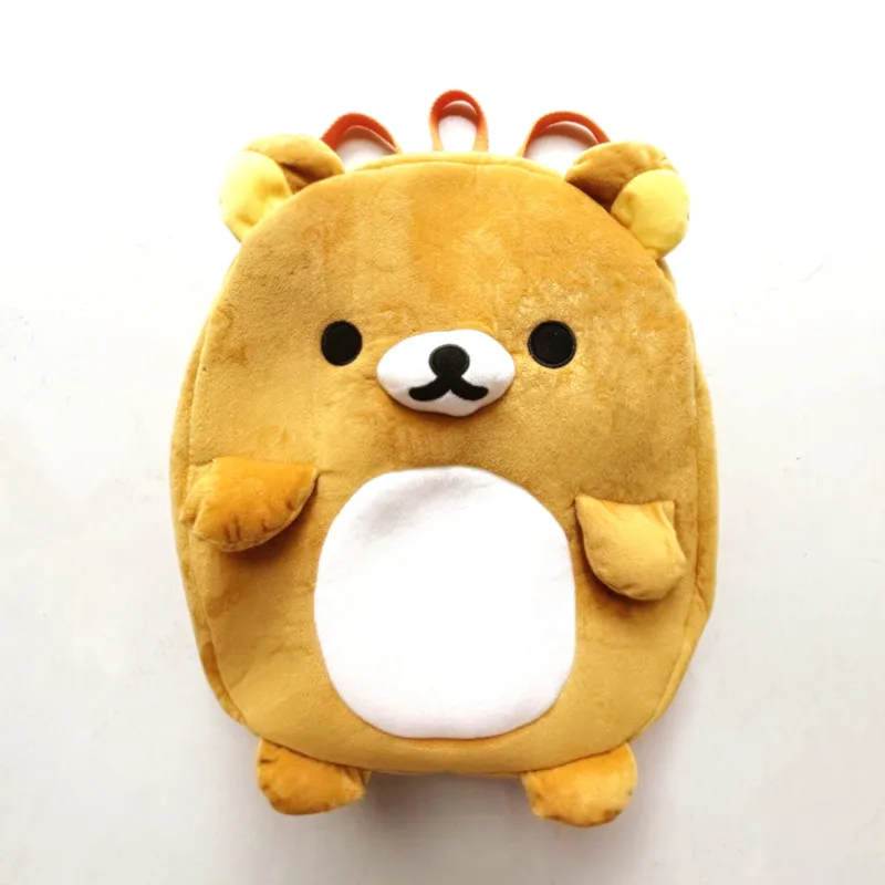 Новый милый медведь Rilakkuma для мальчиков и девочек Детский плюшевый рюкзак сумки