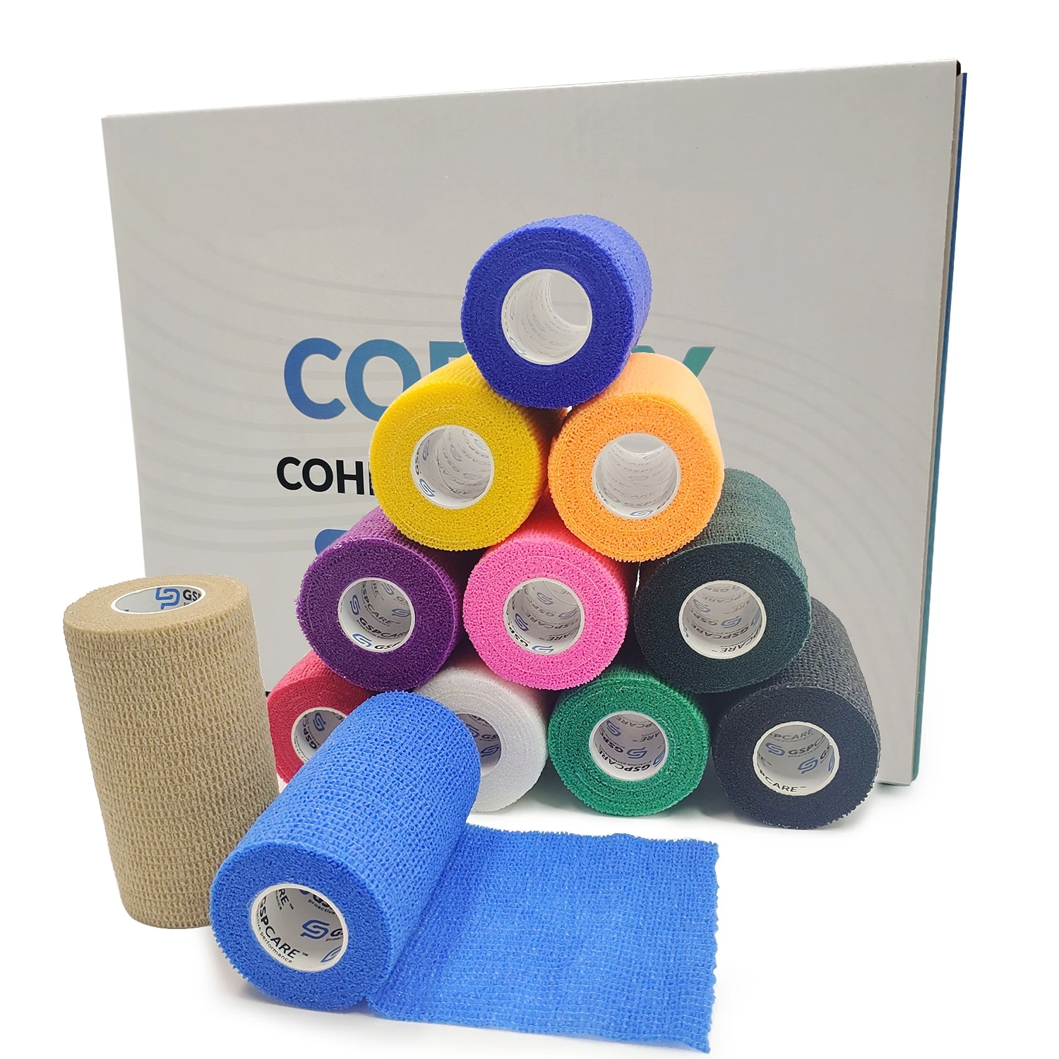 4 дюйма/10 см красочные спортивные татуировки самоклеящаяся эластичная повязка