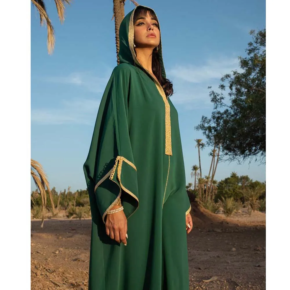 Модное мусульманское платье Кафтан Дубай Abaya элегантное женское платье Рамадан ИД вечерние Тия Марокко Caftan Djellaba Женская Новинка 2022