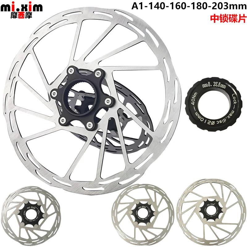 

Новый ротор дискового тормоза 140/160/180/203 мм, центральный замок для горного и дорожного велосипеда, эргономичные полые колодки, центральный за...
