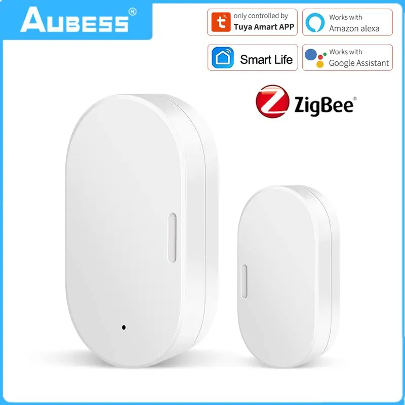 

Zigbee Door Window Sensor Wireless Magnetic Window Door Gate Detector Tuya SmartLife APP Control Works With Google Home Alexa