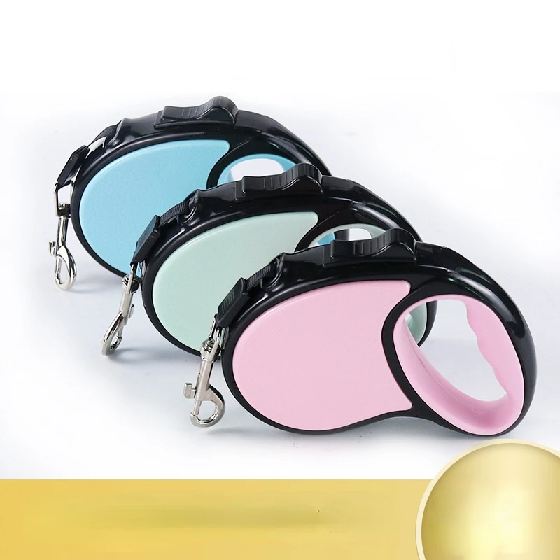 

The New Dog Supplies Dog Harness and Leash Set Automatic Telescopic Plastic Three Colors Two Sizes