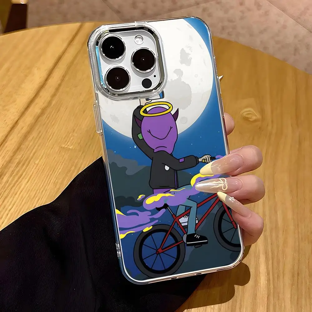 Фото Чехол для телефона Rapper T-Thasup T-ThaSupreme для iPhone 17 16 Air E 15 14 13 12 11 Plus Pro Max, гальванизированный, прозрачный, мягкий, с покрытием №4