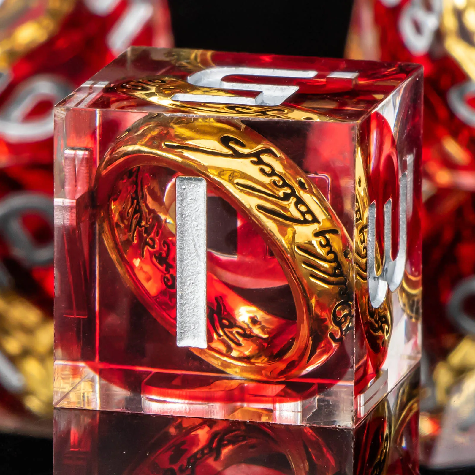 Набор костей KERWELLSI DND из смолы с острыми краями D &amp многогранные кости для