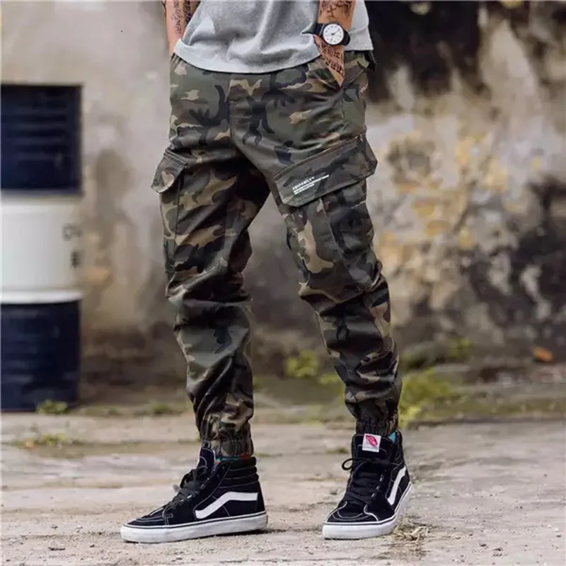 

2023 Men Fashion Streetwear Mens Jeans Jogger Pants Youth Casual Summer Ankle Banded Pants Brand Boot Cut European Jeans Pants