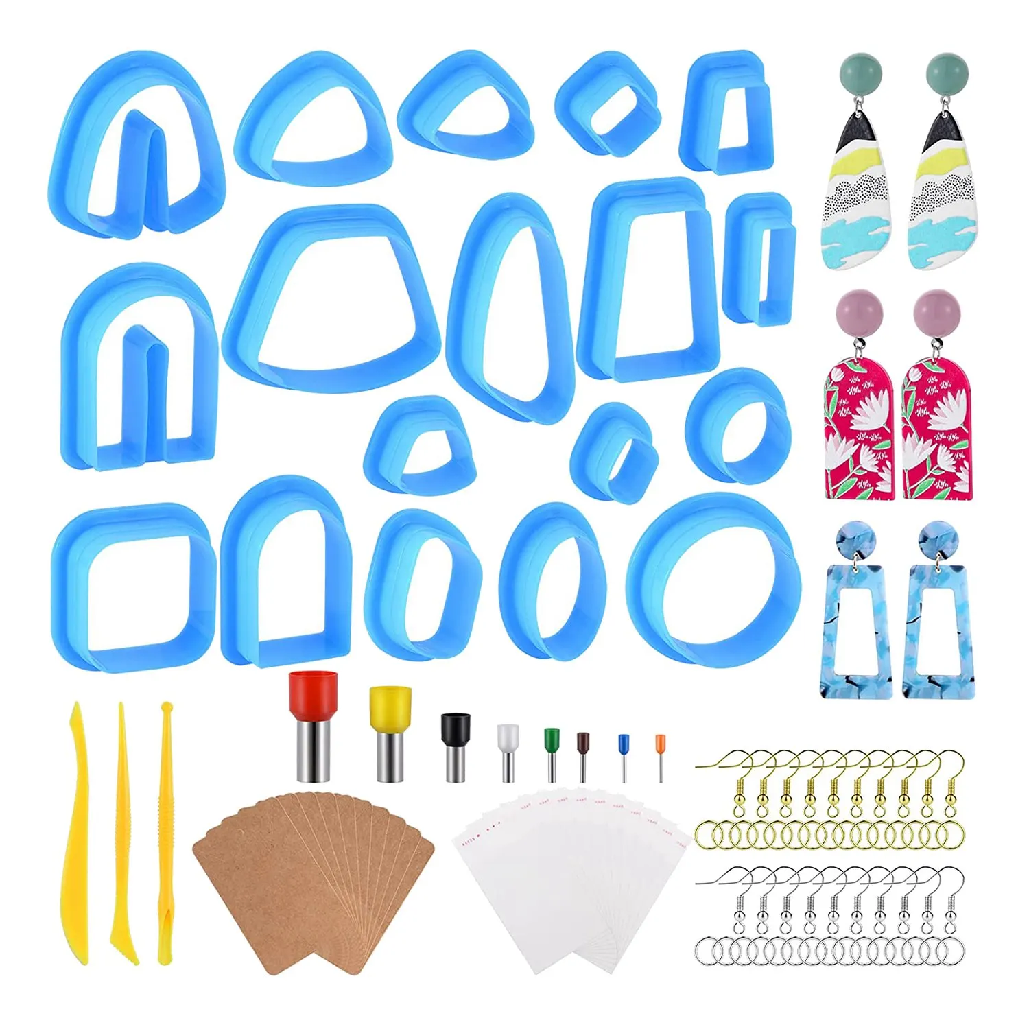 

Polymer Clay Cutters Clay Earring Cutters Clay Cutters Clay Tools Clay Sculpting Tools Clay Earring Making Kit Blue