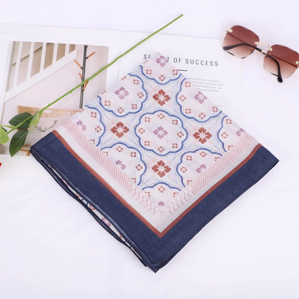 Исламский хиджаб для женщин высококачественный тюрбан с цветочным принтом