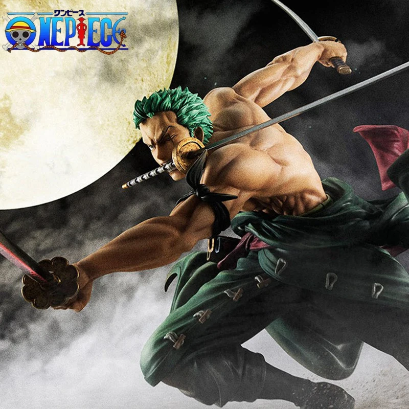 

18cm One Piece Anime Peripheral Sauron Model Hand Toy 3000 World Three Knife Figures Pvc Material Ornaments A Gift For My Friend