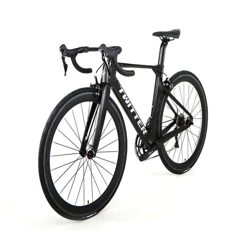 2022TWITTER NEWEST R5 Carbon Fiber Road Bike 24Speed Road Bicycle with Carbon WheeL 700C bicicleta gravel bike bicycles for men images - 6