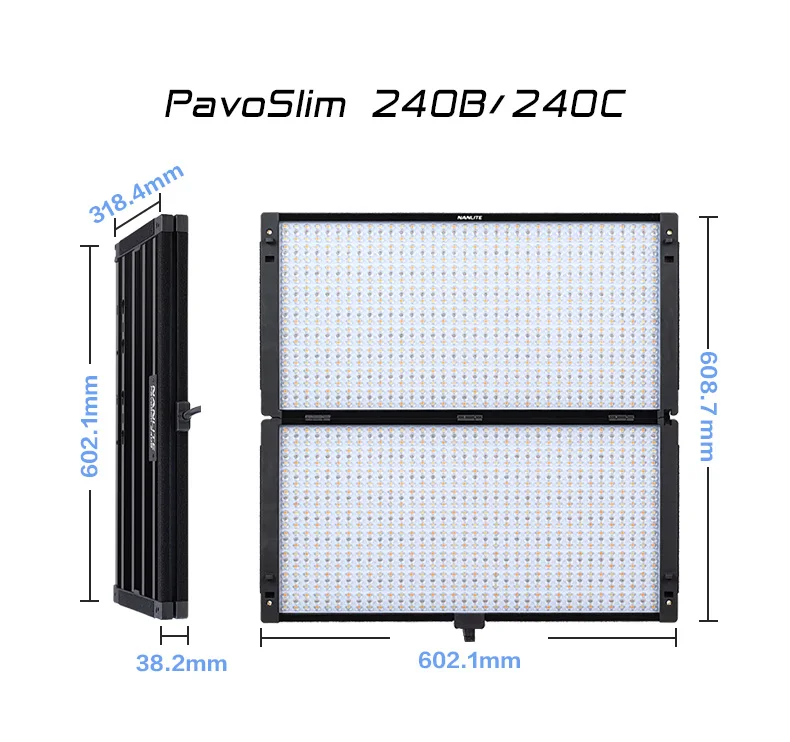 Узкая панель Nanlite павильонный 240C 240B яркая разноцветная фотография яркость 2700-7500K