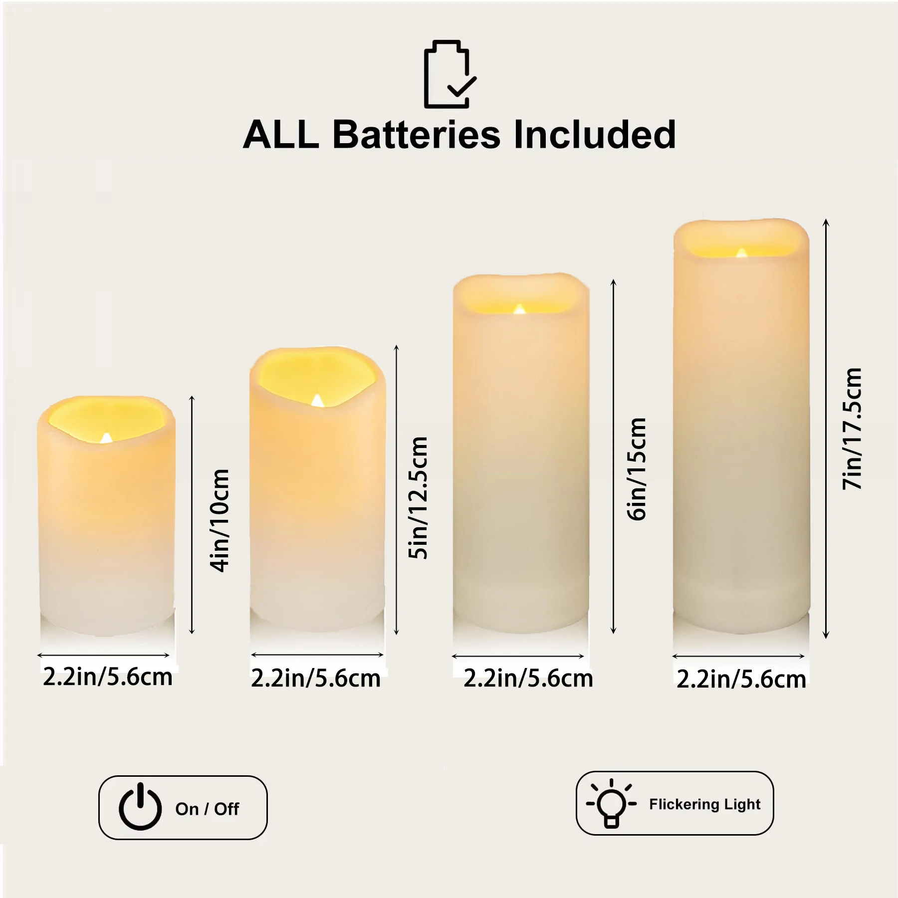 

Светодиодные свечи XMSJ мерцающие