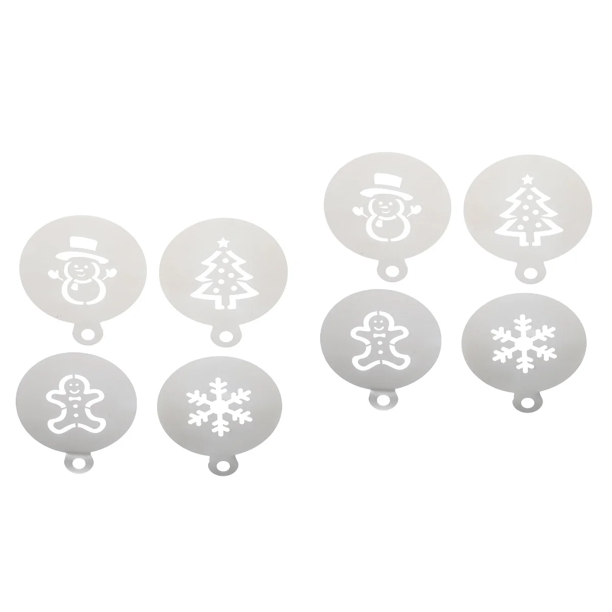

Stencil Christmas Template Stencils Cake Coffeecupcake Decorating Cookie Cappuccino Decoration Mold Snowman Fondant