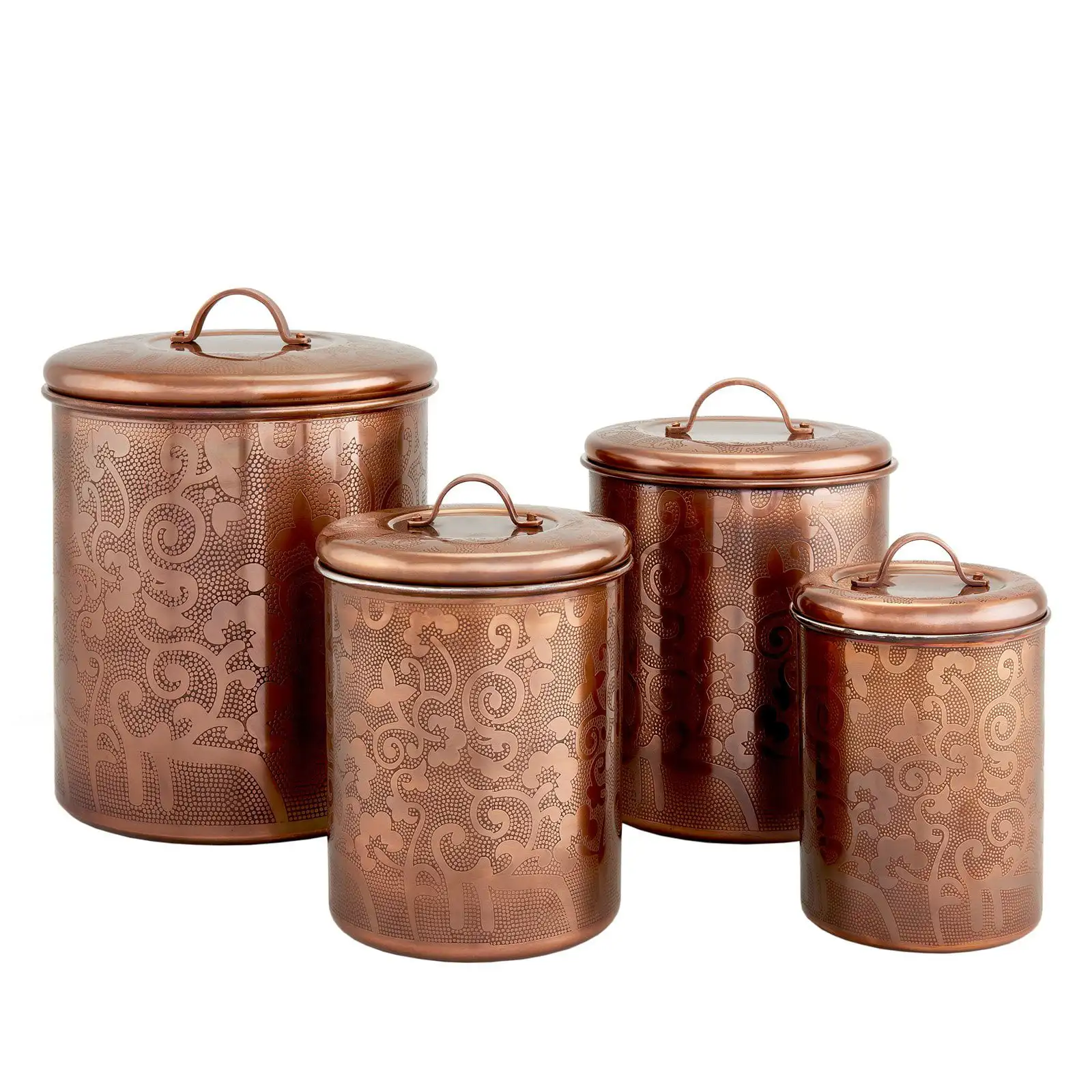 

Avignon 4 Piece Etched Kitchen Canister Set