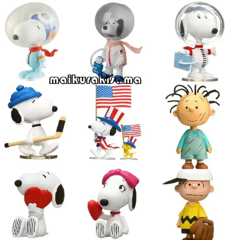 

Peanuts Snoopy Charlie Brown Medicom Astronaut Baseball Pigpen Anime Figure Character Decoration Pvc Figure Collectible Toy Gift