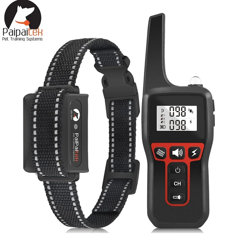 

Remote Training Collar Anti Barking Shock Collar for Small Medium Large Dogs,1100Yd Range Rechargeable Waterproof Receiver