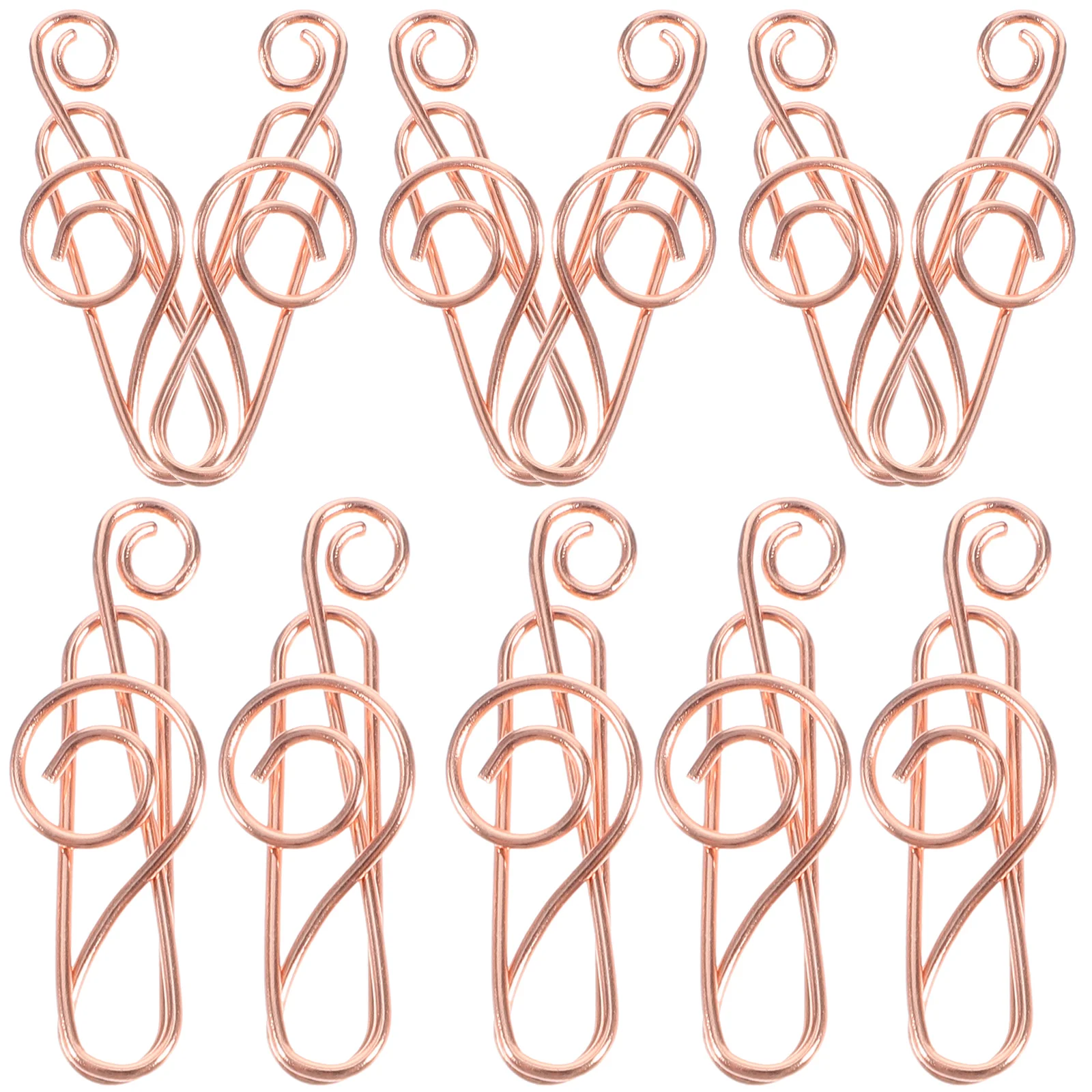 

50pcs Decorative Music Note Shaped Document Clips Sturdy Metal Clip Office Supply