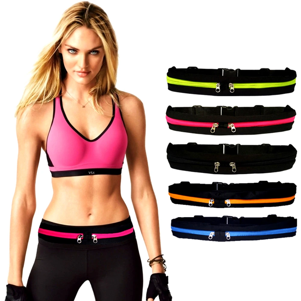 

Скрытая Поясная Сумка для бега на открытом воздухе велосипедный тренажерный зал Водонепроницаемая Регулируемая поясная сумка для путешес...