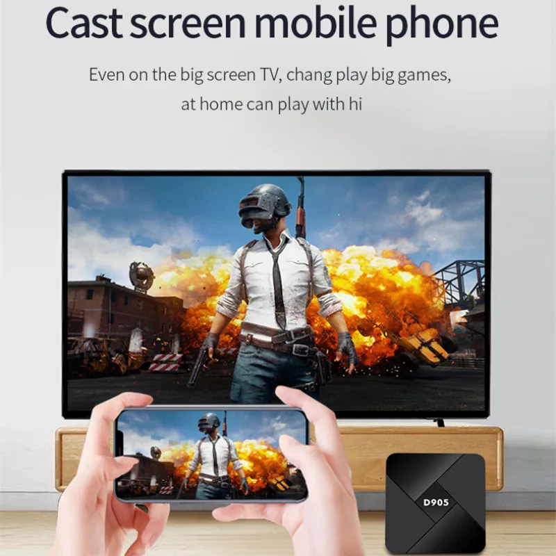 4K Network Player Set-top Box 4GB 32GB Wifi 2.4G Home Remote Control Smart Media Youtube Android TV | Электроника