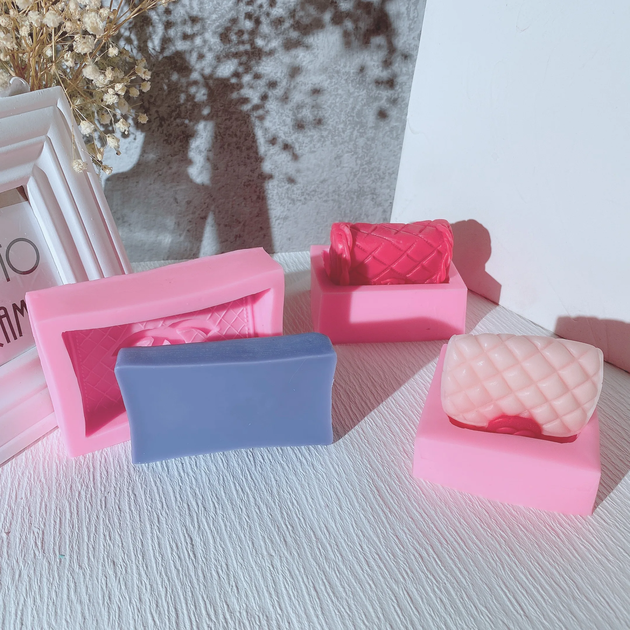 

Lovely Mini Handbag 3D Silicone Candle Mold Luxury Girl Wallet Art Crafts Soap Make Tools Handmade Diy Wax Mould