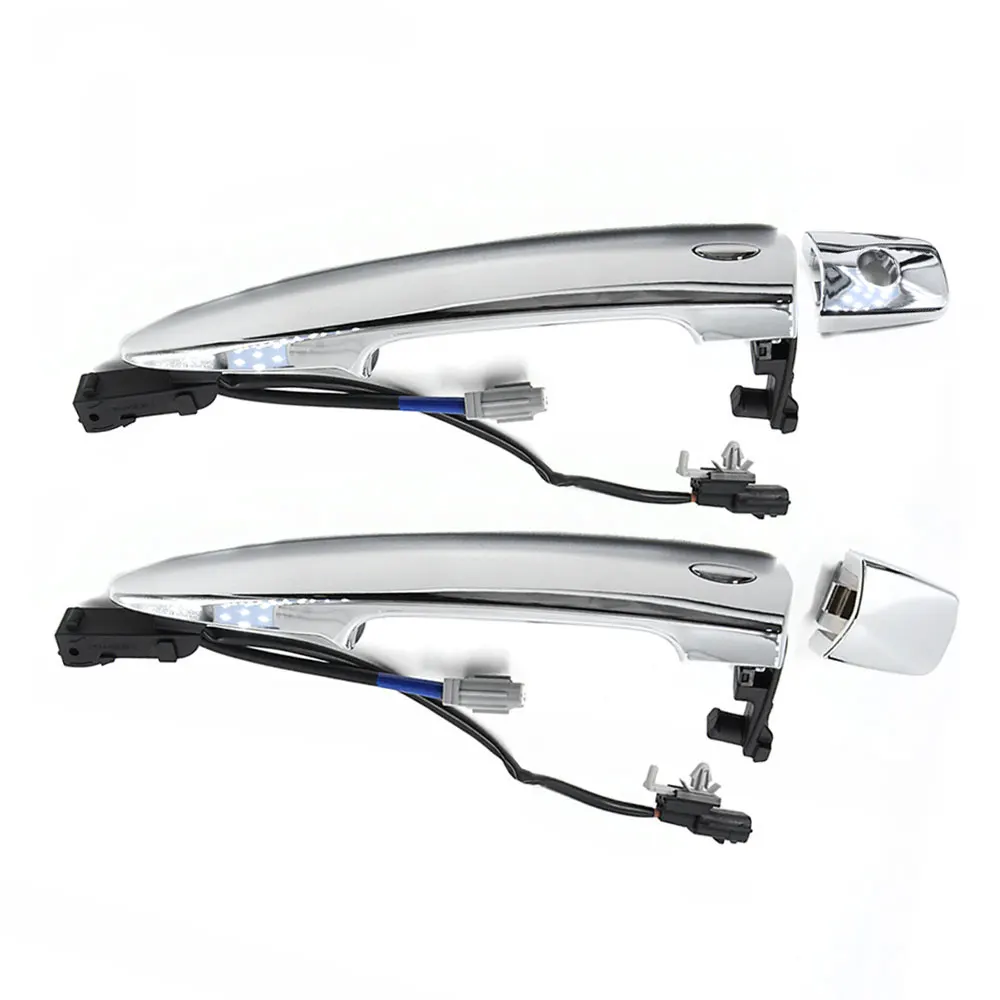 Автомобильные передние левые и правые наружные дверные ручки, серебристые ABS 826469N00A 806469N00A 806451AA0A для Nissan Leaf Maxima Murano Sentra, 2 шт.