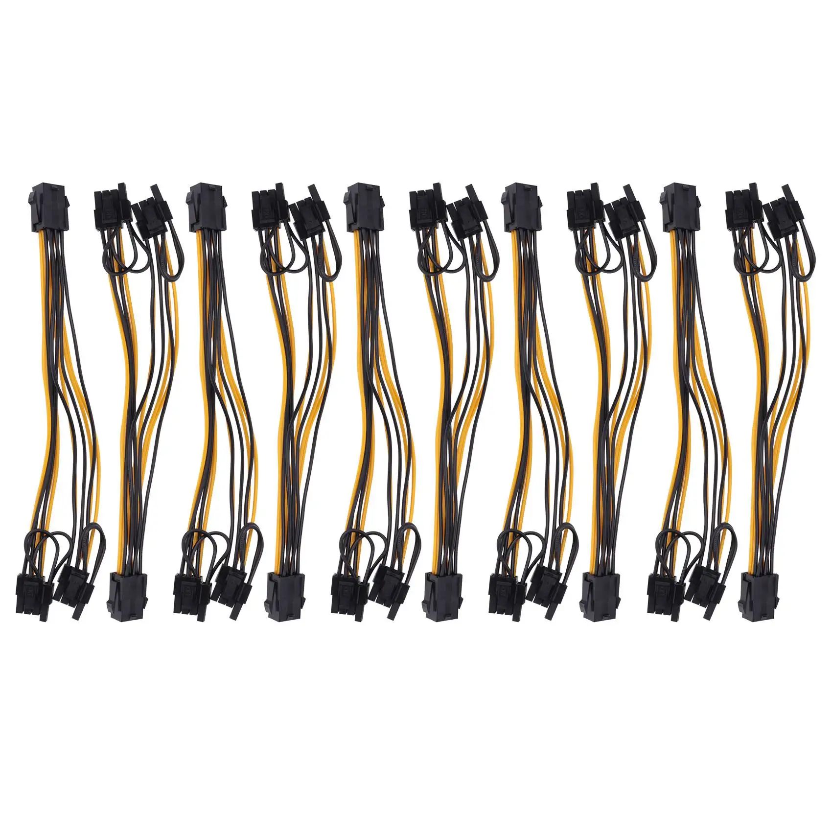 

10 шт., 8-контактный (6 + 2) адаптер питания PCI