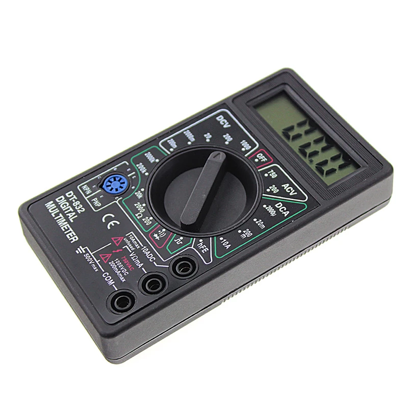 

Professional DT832 Digital Multimeter LCD DC AC Voltmeter Ammeter Ohm Tester