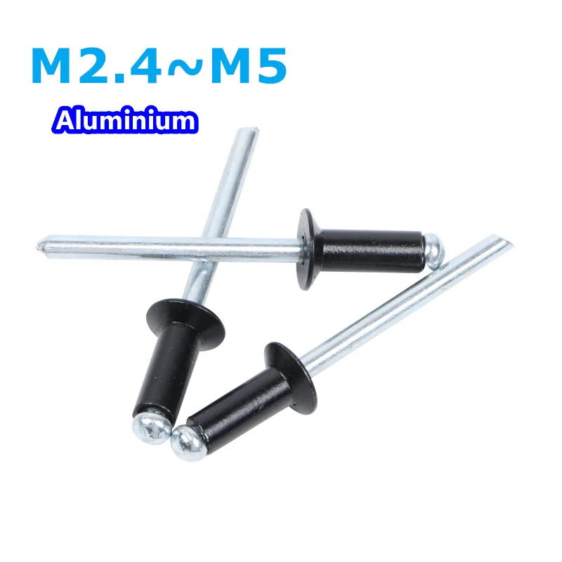 

Черные алюминиевые потайные заклепки M2.4 M3 M3.2 M4 M5