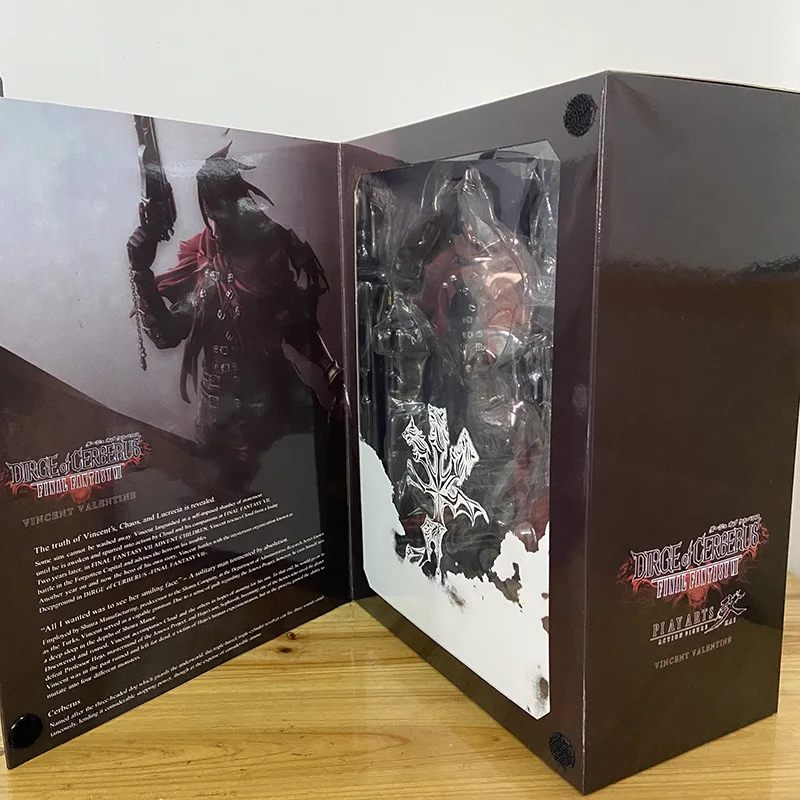 Dirge of Cerberus: 28 см Play Arts Vincent Valentine Фигурка Аниме Коллекционная модель игрушки в