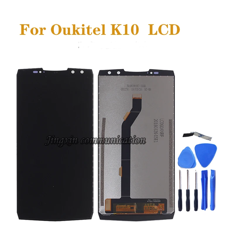 

6.0" original display For Oukitel K10 LCD display + touch screen digitizer assembly Mobile phone repair parts