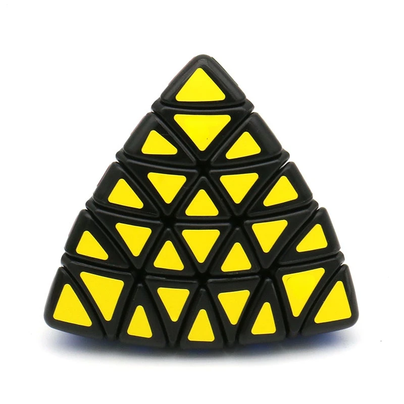 

Professor's Cube Pyraminx Black and White Brushed Stickers Zongzi Shaped Tetrahedron Magic Cubes Toy