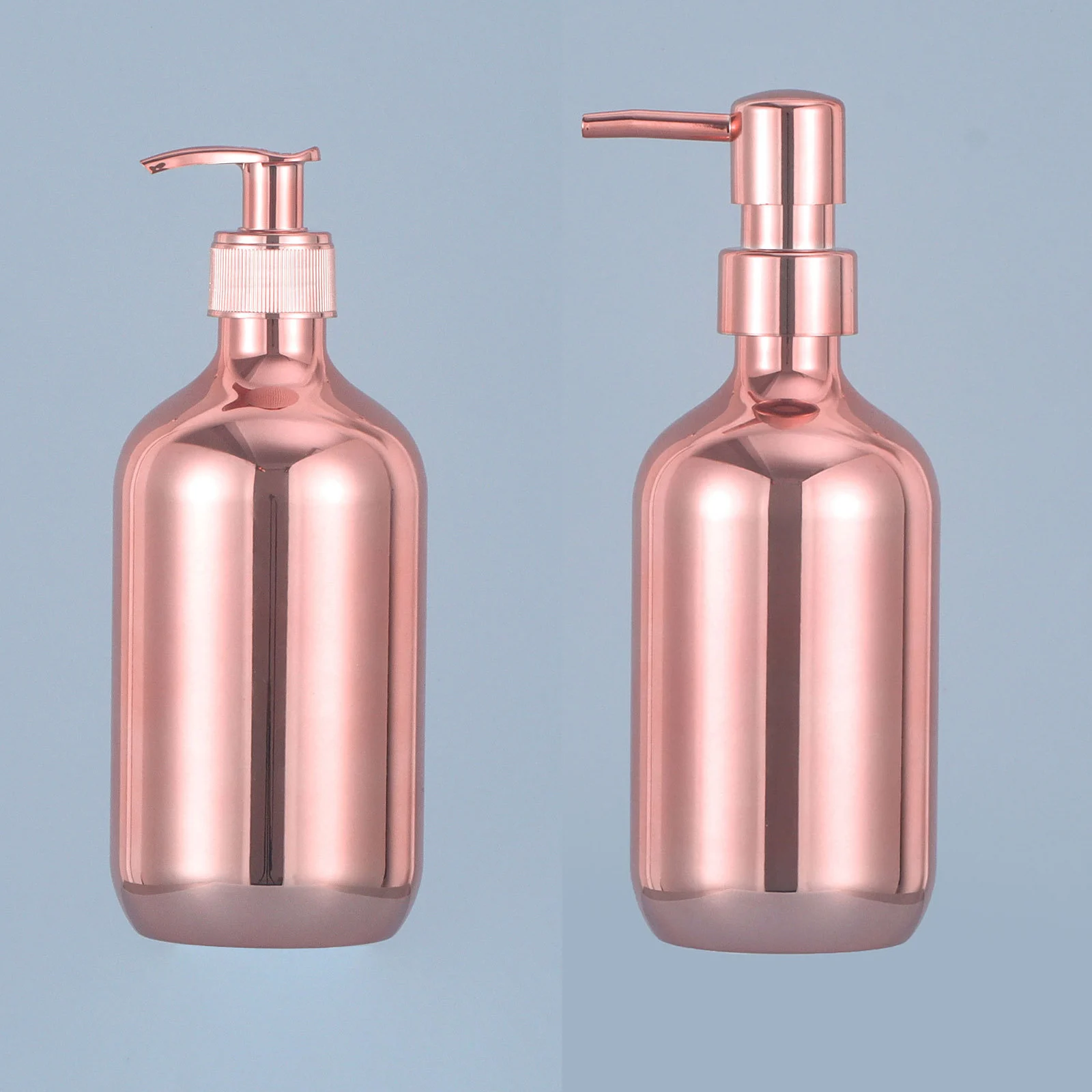 

500ml Electroplating Shampoo Bottle Press Type Lotion Empty Refillable Bottle Bathroom Shower Gel Large Capacity Soap Dispenser