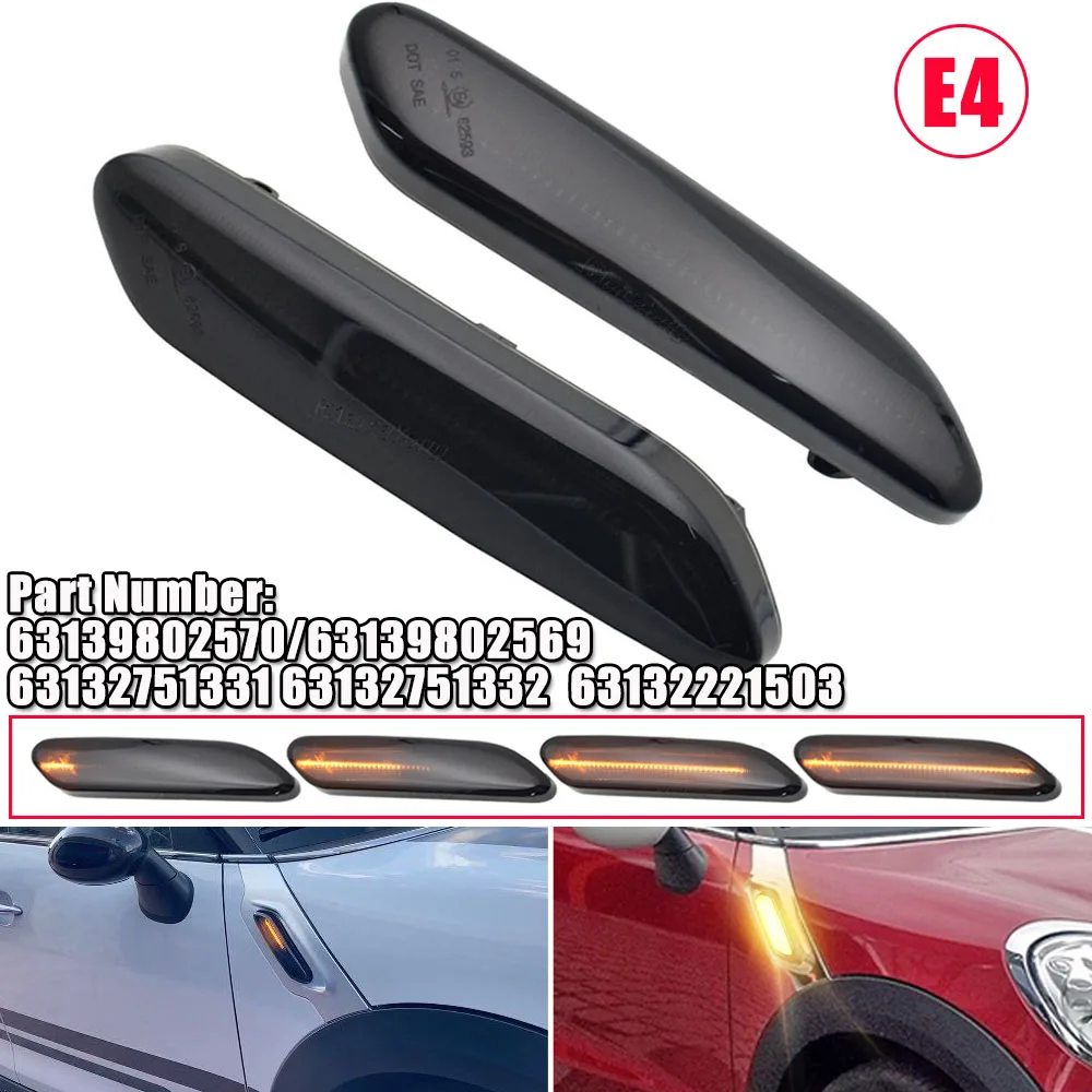 

Для BMW MINI COOPER R60 R61 COUNTRYMAN PACEMAN, динамический Светодиодный Маркер, габаритная лампа, поворотный сигнал, освещение крыла