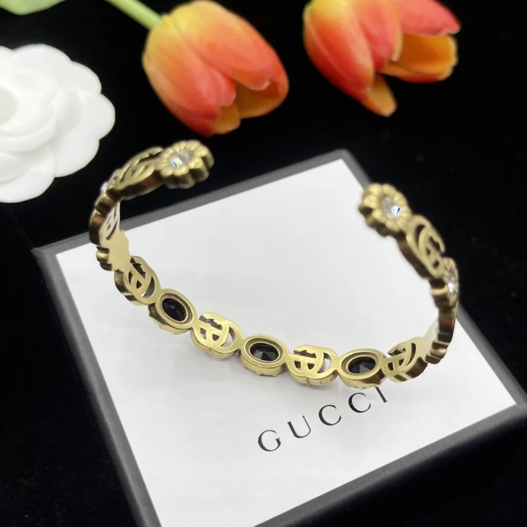 браслет GUCCI Модные цветные блестящие регулируемые браслеты Элегантный изящный