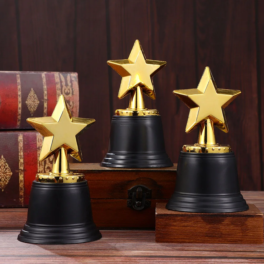 

9 Pcs Star Trophy Awards Trophy Award Football Trophy Aldult Trophy Decor Plastic Trophies Trophy Cup Student Basketball Decor