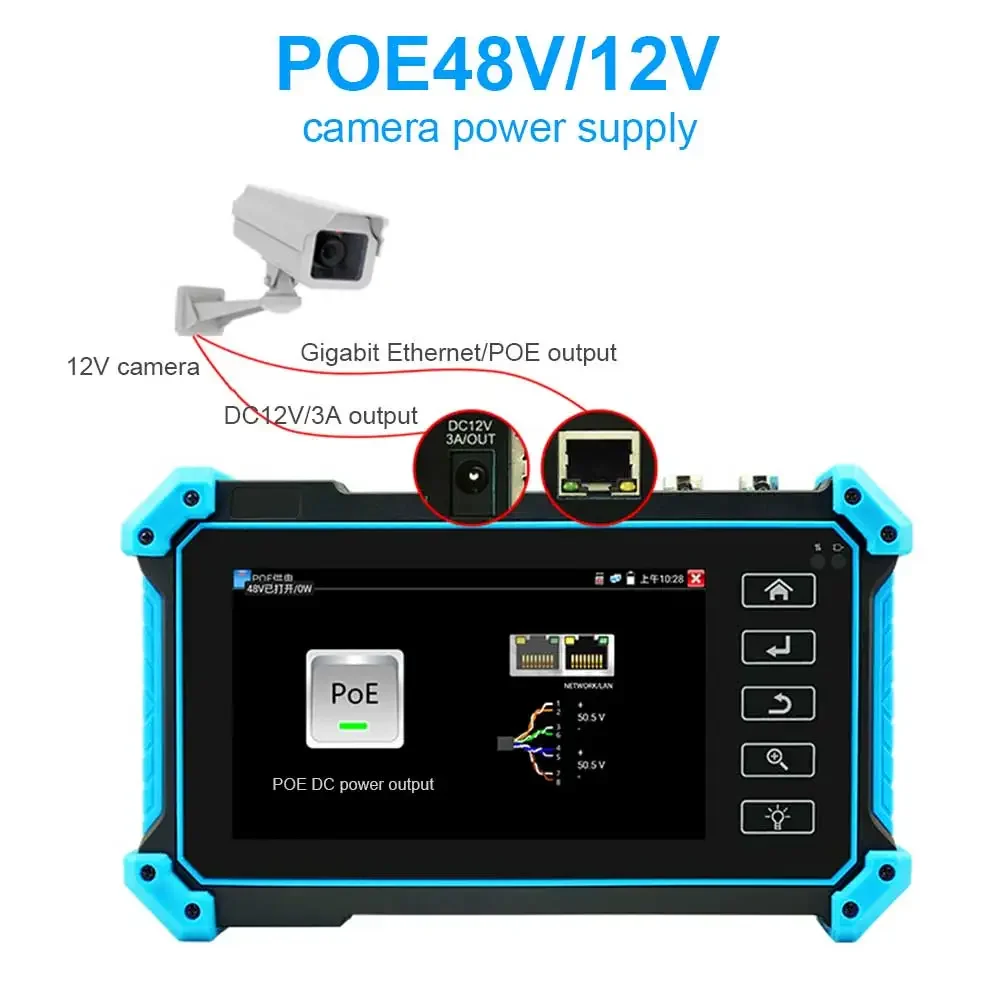 Tahlitech IPC Тестер видеонаблюдения 5 4 дюйма 4K 1080P 8MP AHD CVI TV SDI с входом HDMI Vga IP-камеры Cftv IP