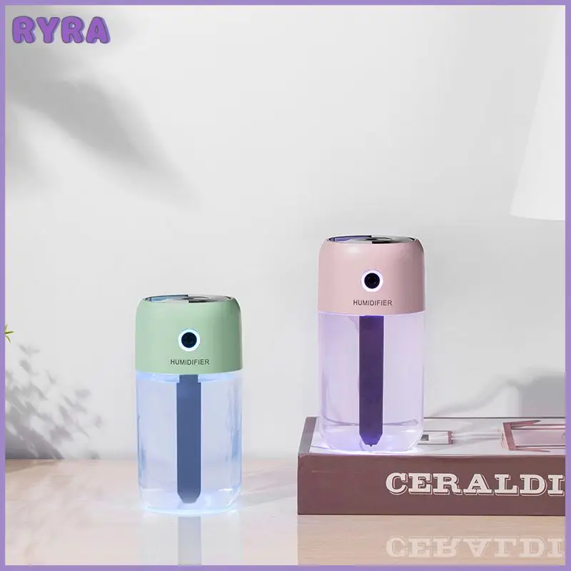 

1 шт. увлажнитель воздуха с красочной чашкой, большой запотевающий Настольный бесшумный ночник, электронное распыление, портативный автомобильный увлажняющий счетчик воды